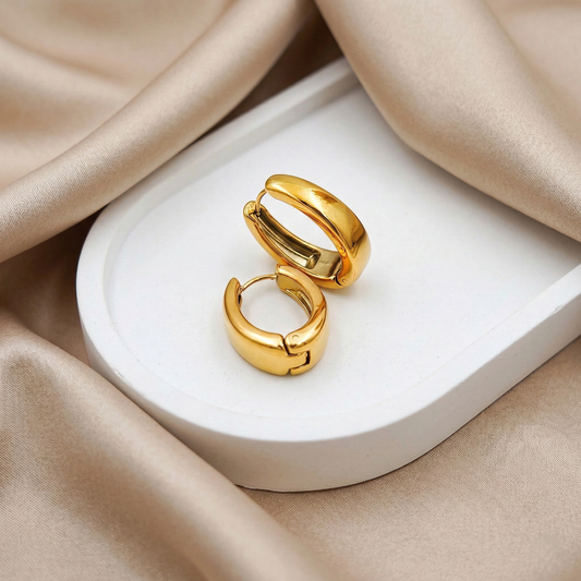 SreeVanna Classic Bold Hoop Earrings