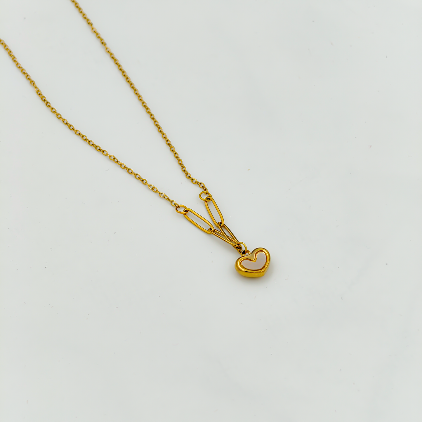 SreeVanna HeartLink Gold Necklace