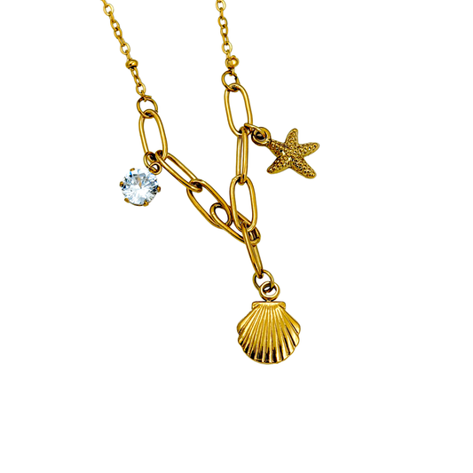 SreeVanna Ocean Charm Necklace