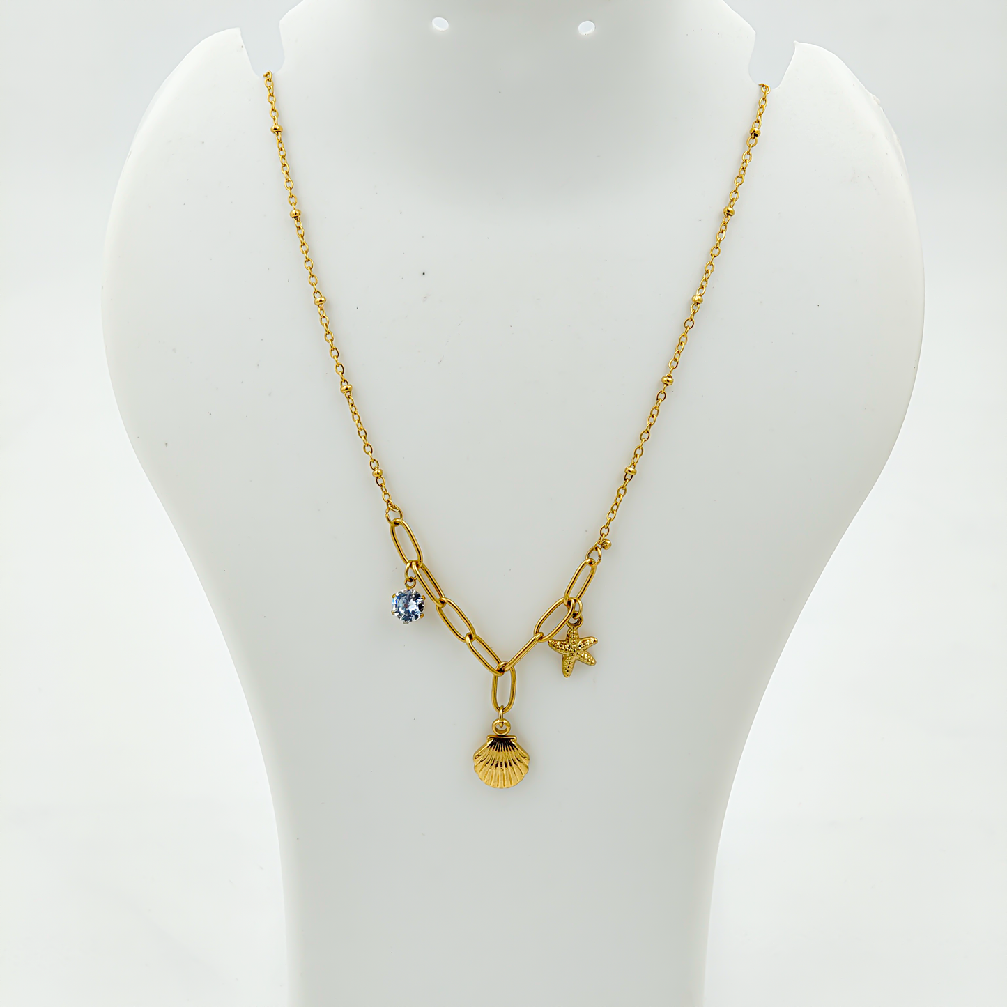 SreeVanna Ocean Charm Necklace