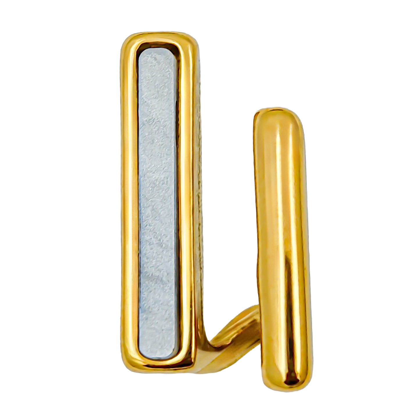SreeVanna Sleek Dual Bar Earrings
