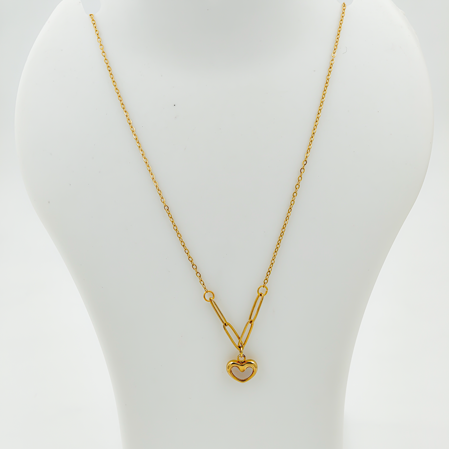 SreeVanna HeartLink Gold Necklace