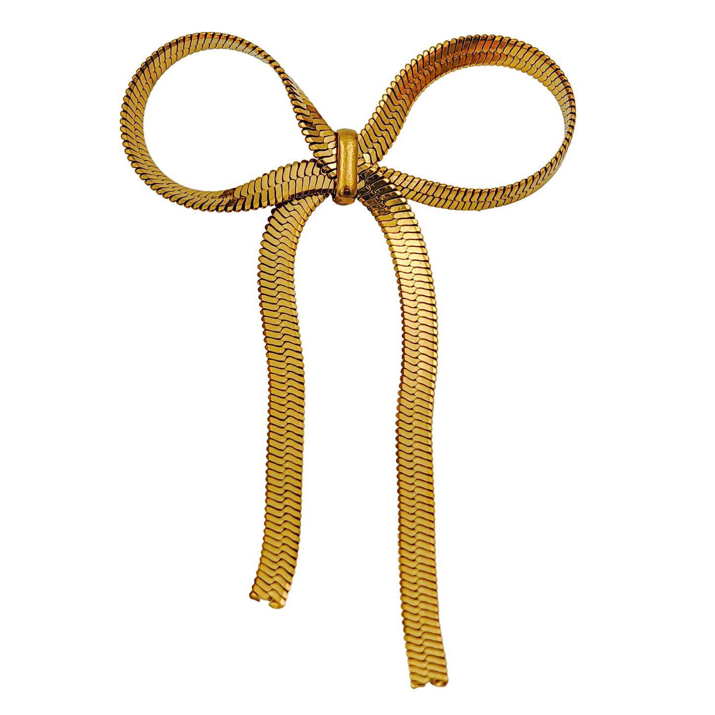 SreeVanna Golden Grace Bow Earrings