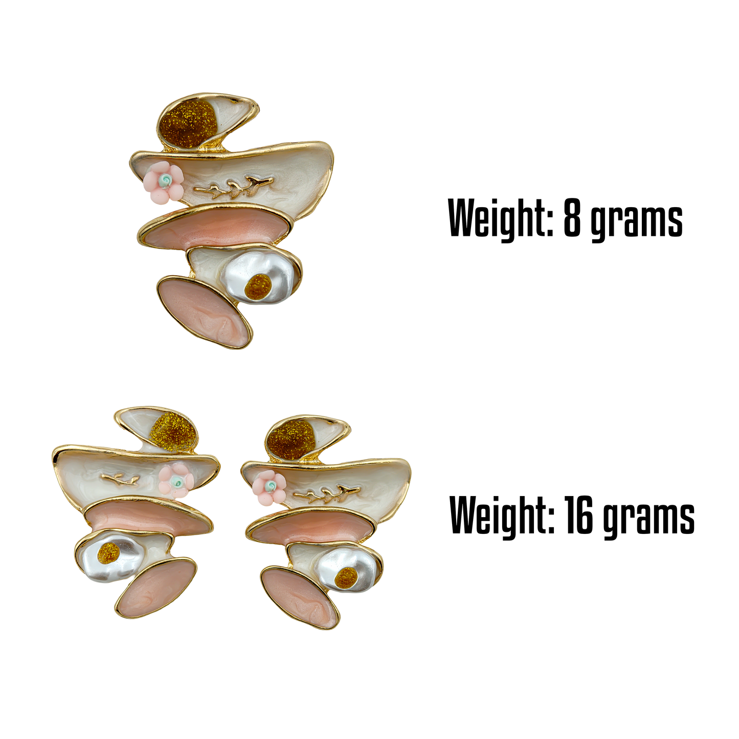 SreeVanna Gilded Blossom Earring