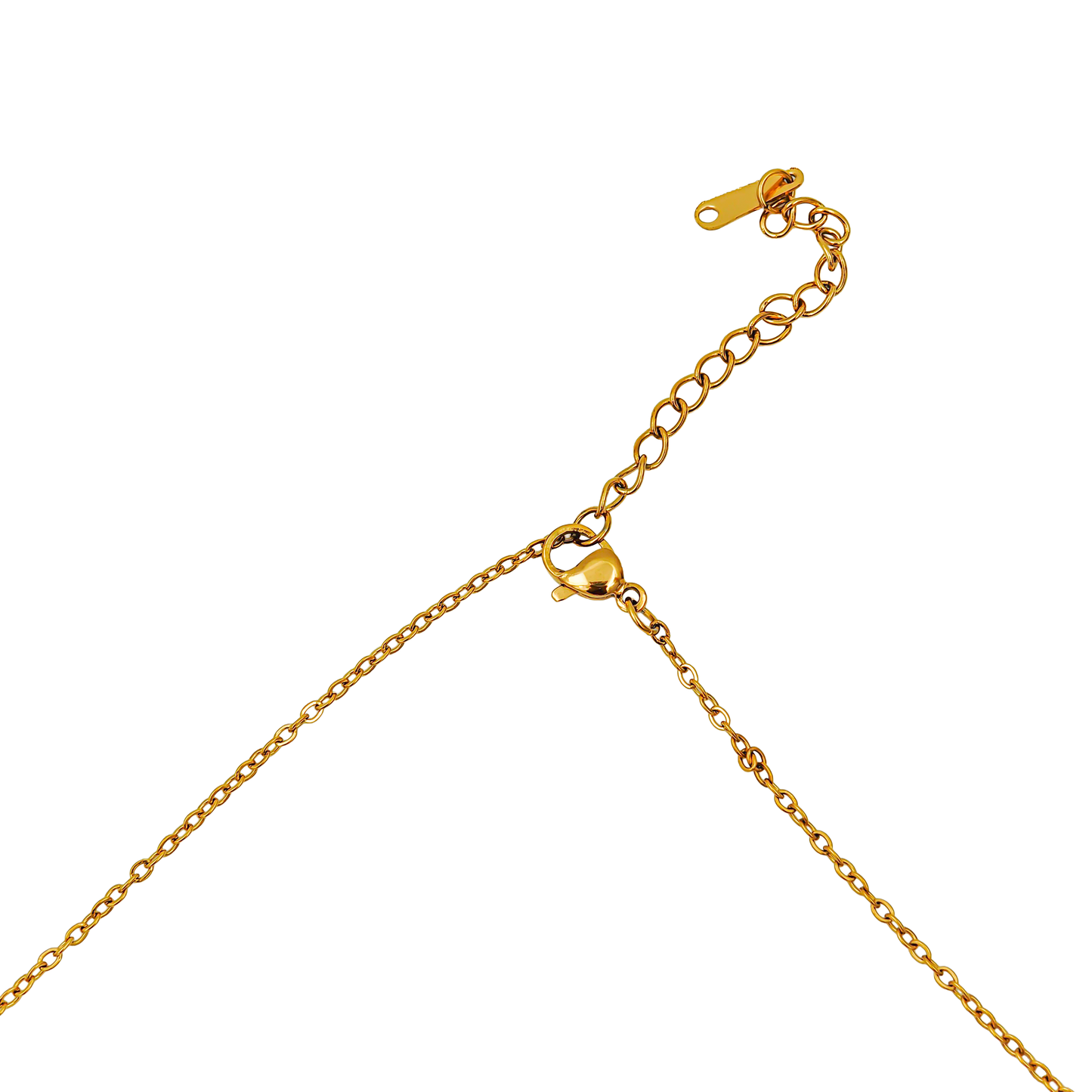 SreeVanna Noir Clover Grace Necklace & Earring Set