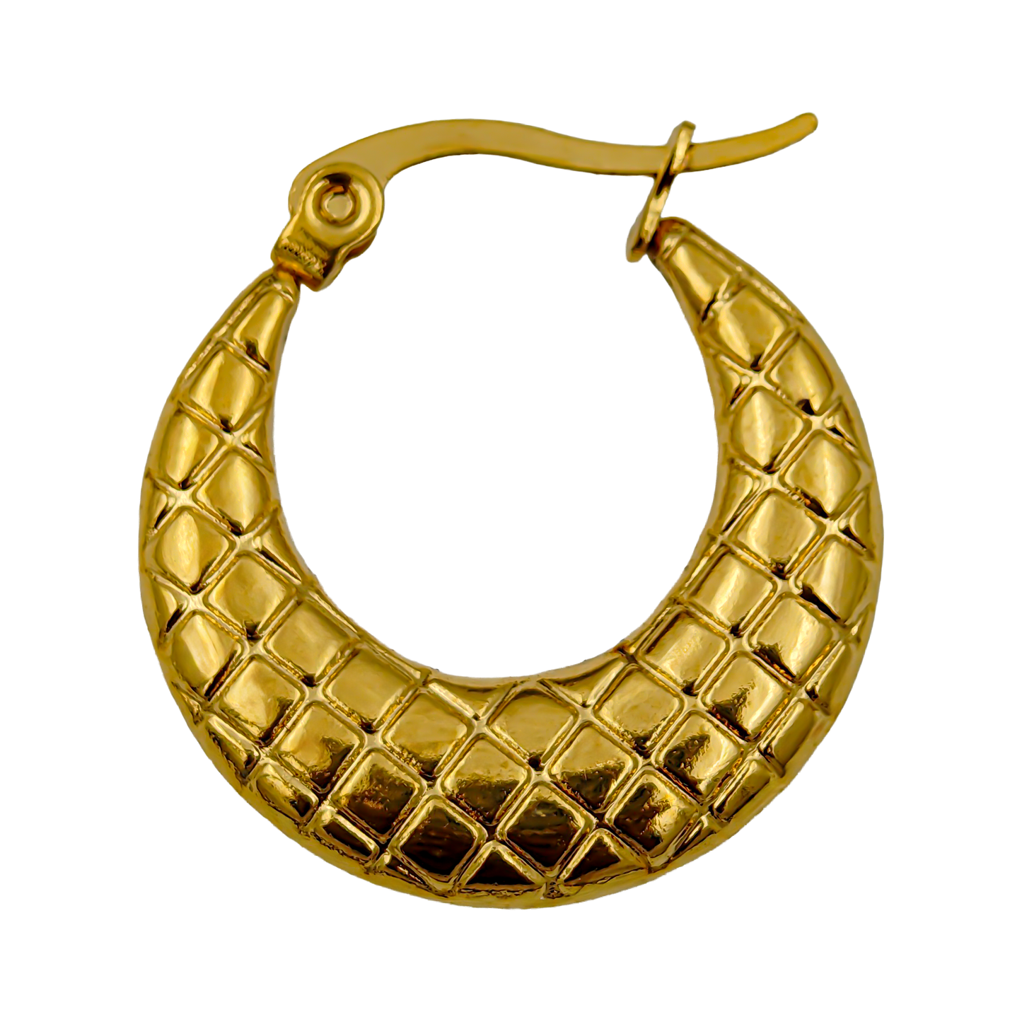 SreeVanna Golden Lattice Luxe Hoops