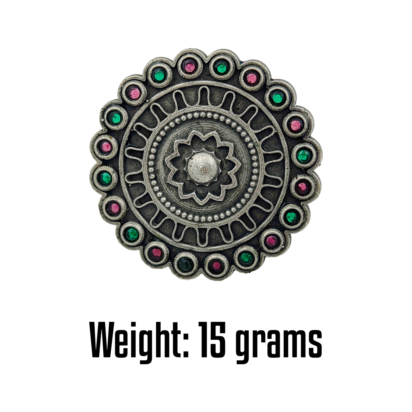 SreeVanna Aranya Ring – Ethnic Oxidized Brass Design