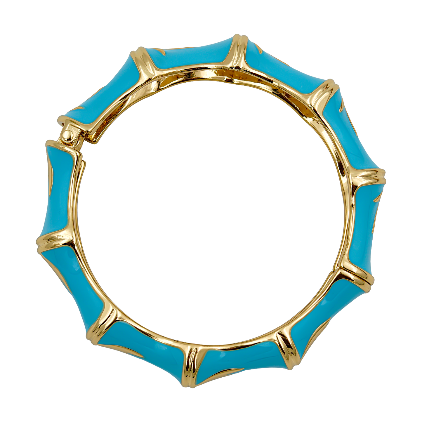 SreeVanna Luxe Bamboo Enamel Bangle (Turquoise Blue, Aqua Green, Sunshine Yellow, and Terracotta Marble)