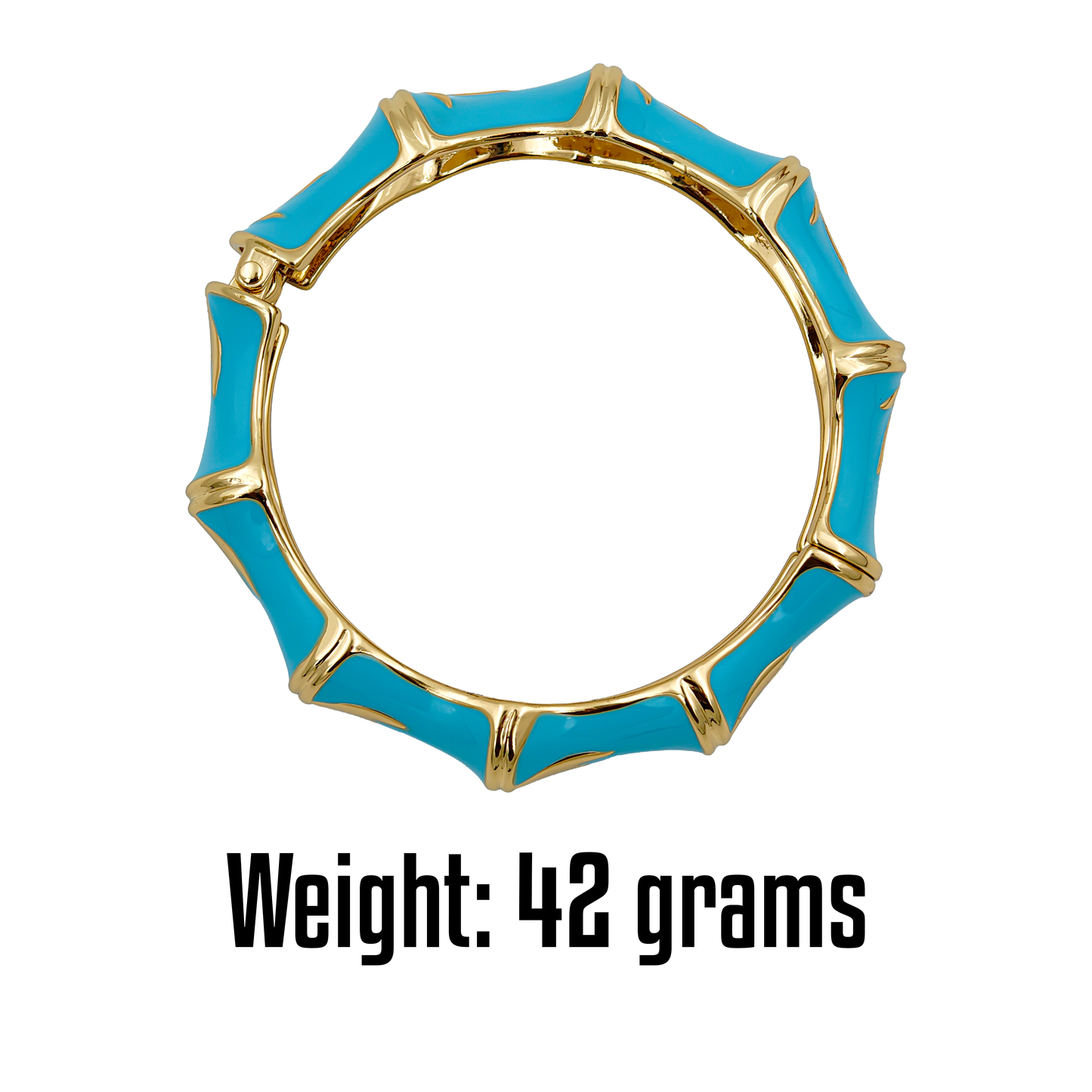 SreeVanna Luxe Bamboo Enamel Bangle (Turquoise Blue, Aqua Green, Sunshine Yellow, and Terracotta Marble)