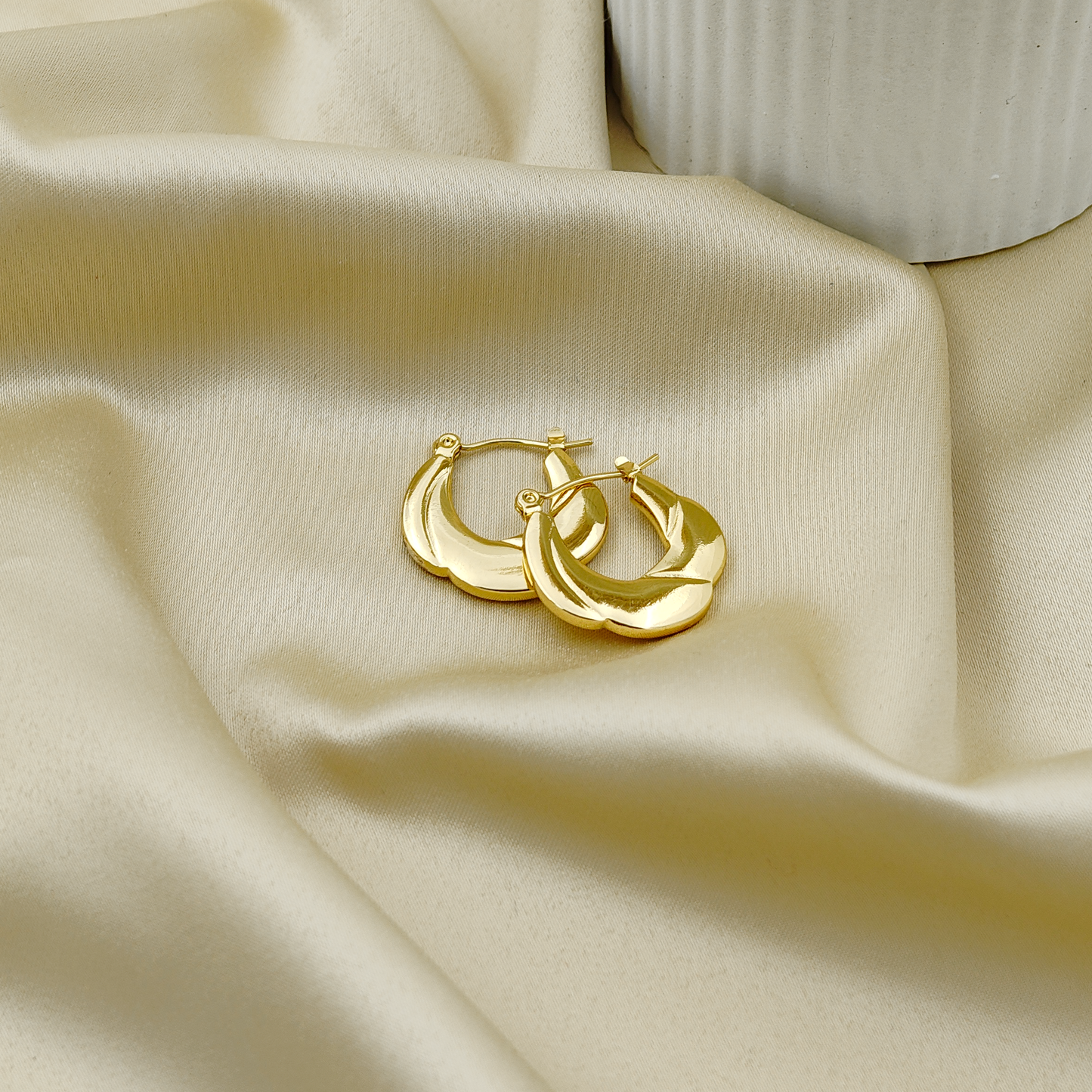 SreeVanna 7 Days 7 Hoops Collection – 18K Gold Plated Demi-Fine Hoop Earrings