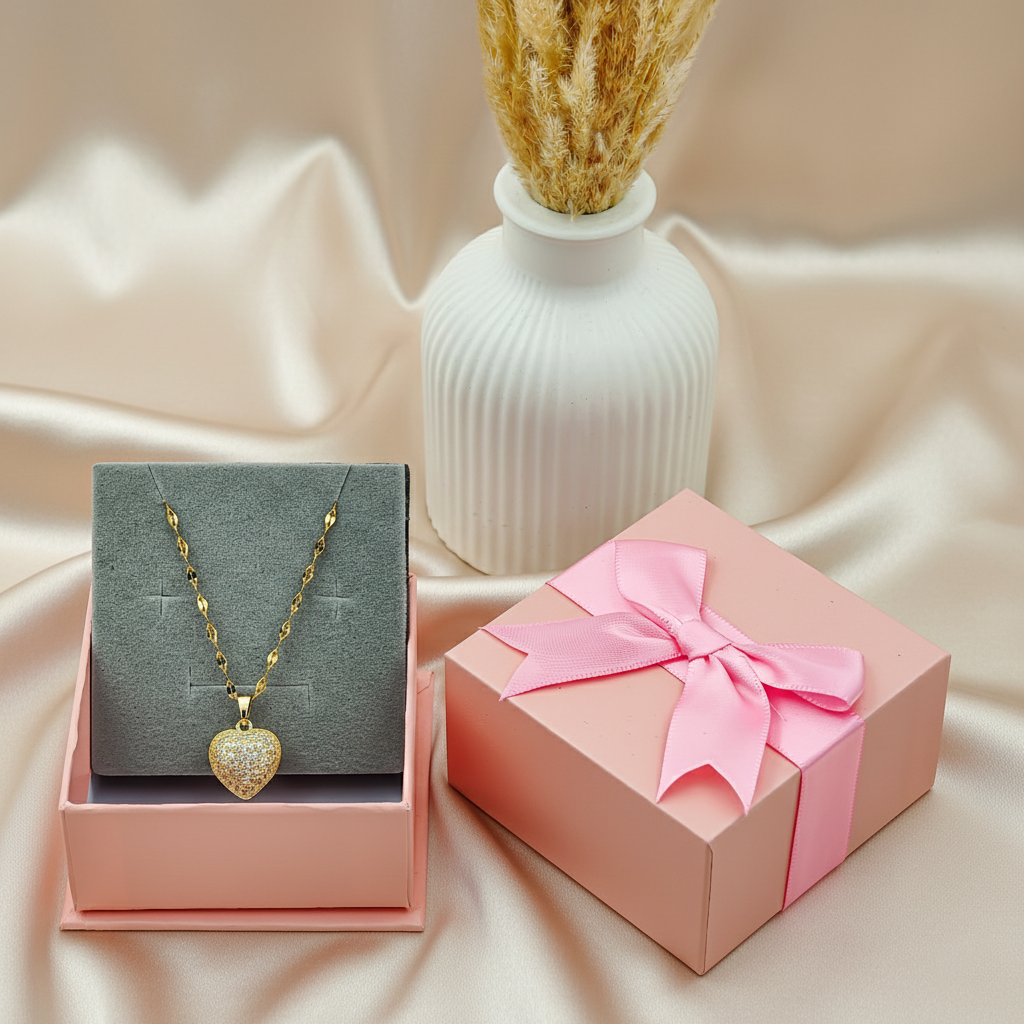 SreeVanna Secret Pearl 18K Heart Locket