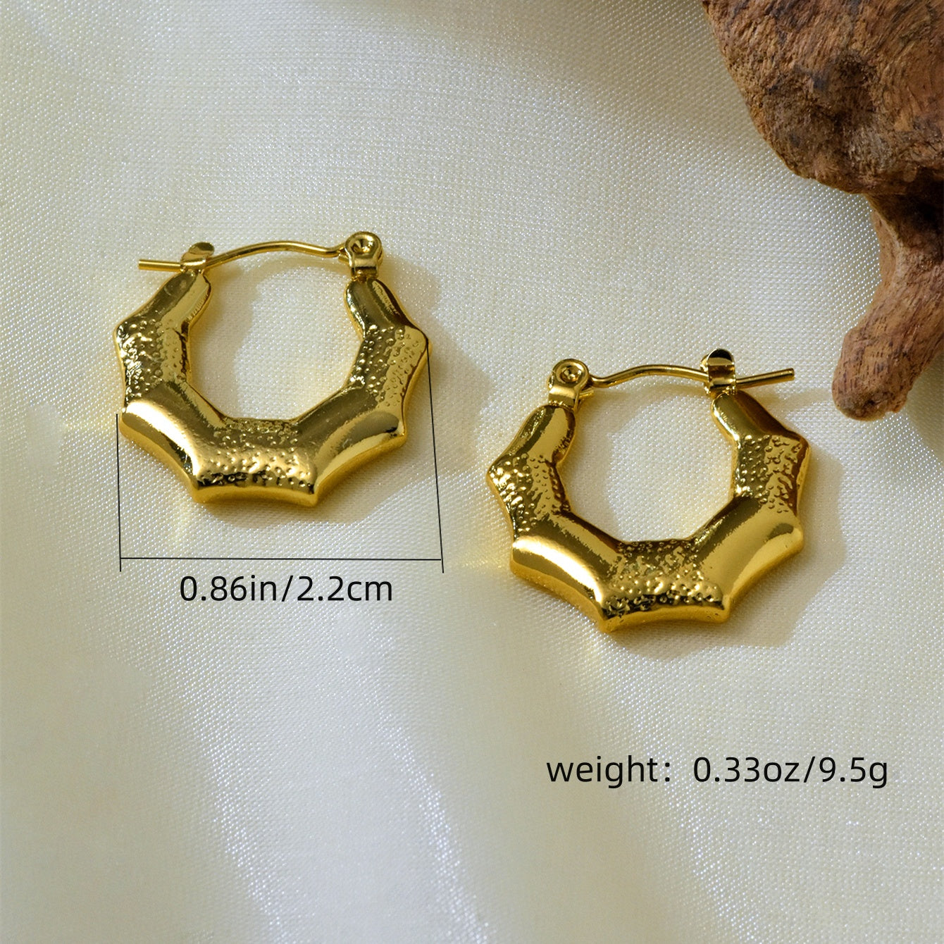 SreeVanna 7 Days 7 Hoops Collection – 18K Gold Plated Demi-Fine Hoop Earrings