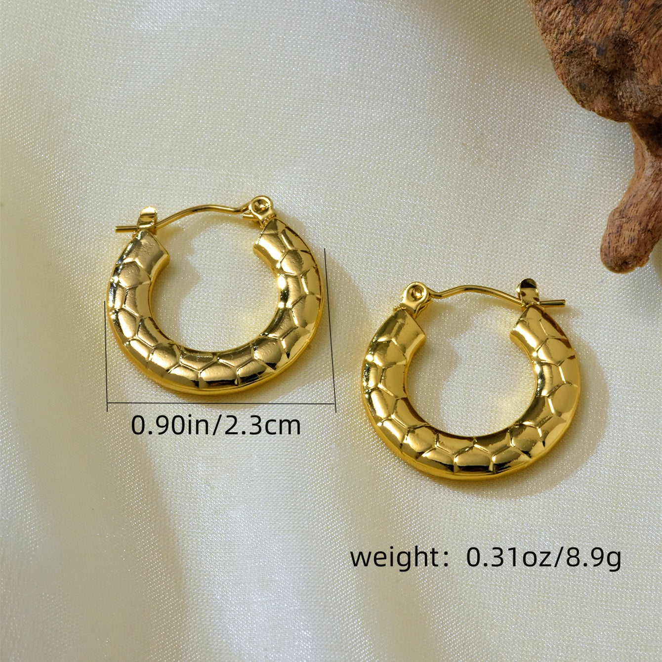 SreeVanna 7 Days 7 Hoops Collection – 18K Gold Plated Demi-Fine Hoop Earrings