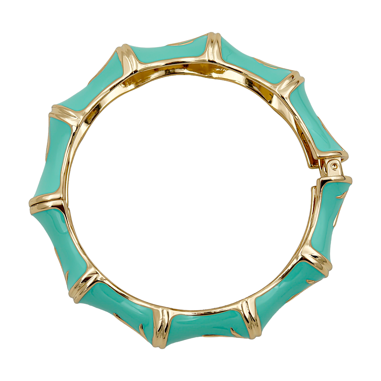 SreeVanna Luxe Bamboo Enamel Bangle (Turquoise Blue, Aqua Green, Sunshine Yellow, and Terracotta Marble)