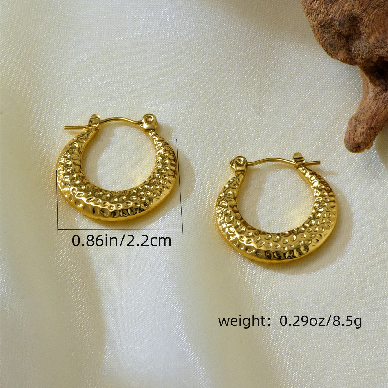 SreeVanna 7 Days 7 Hoops Collection – 18K Gold Plated Demi-Fine Hoop Earrings