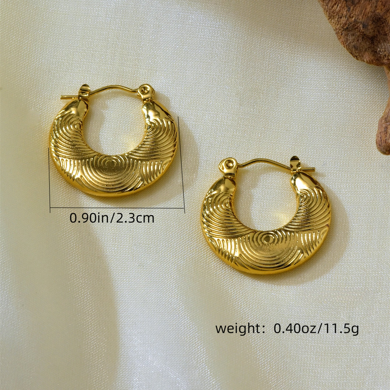SreeVanna 7 Days 7 Hoops Collection – 18K Gold Plated Demi-Fine Hoop Earrings