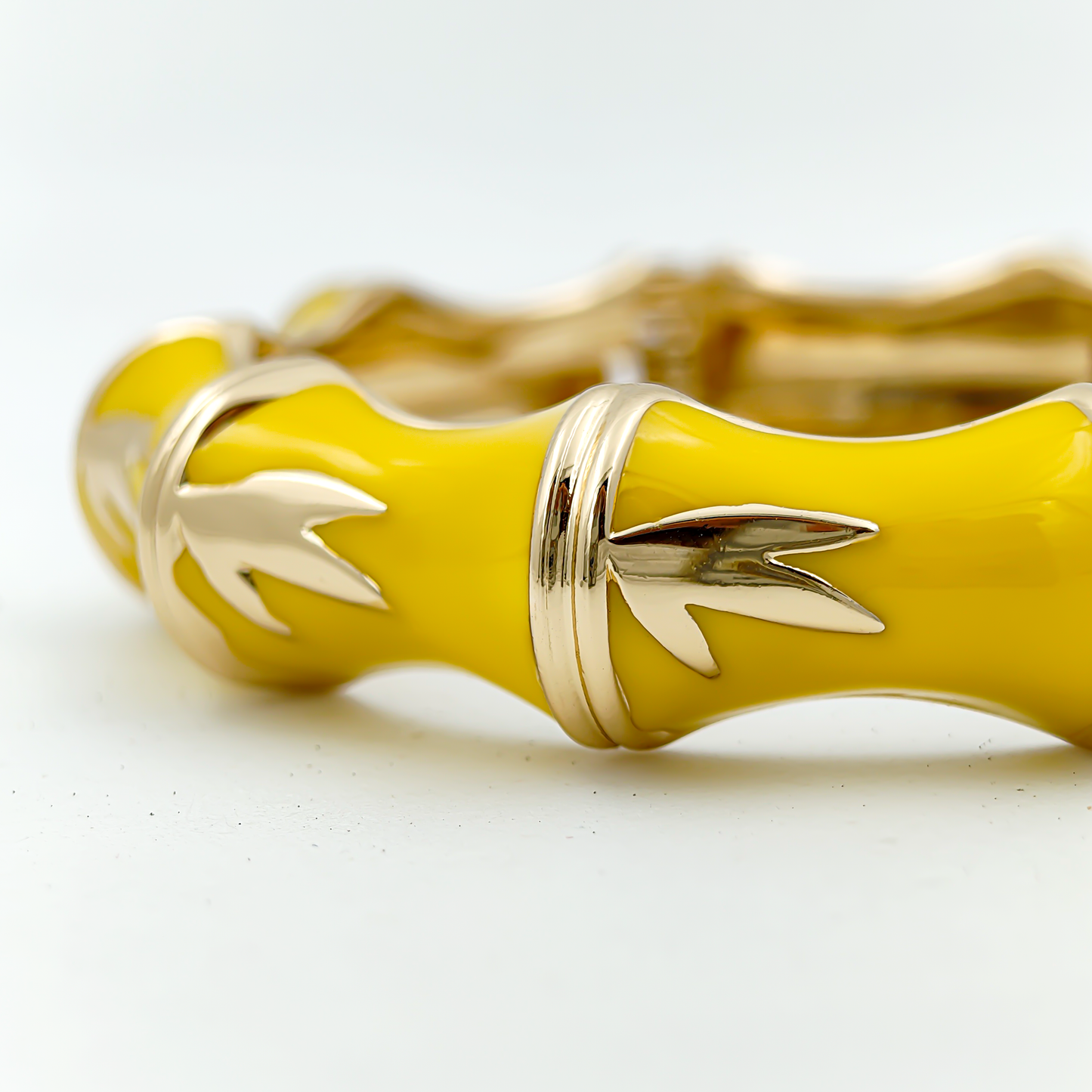 SreeVanna Luxe Bamboo Enamel Bangle (Turquoise Blue, Aqua Green, Sunshine Yellow, and Terracotta Marble)