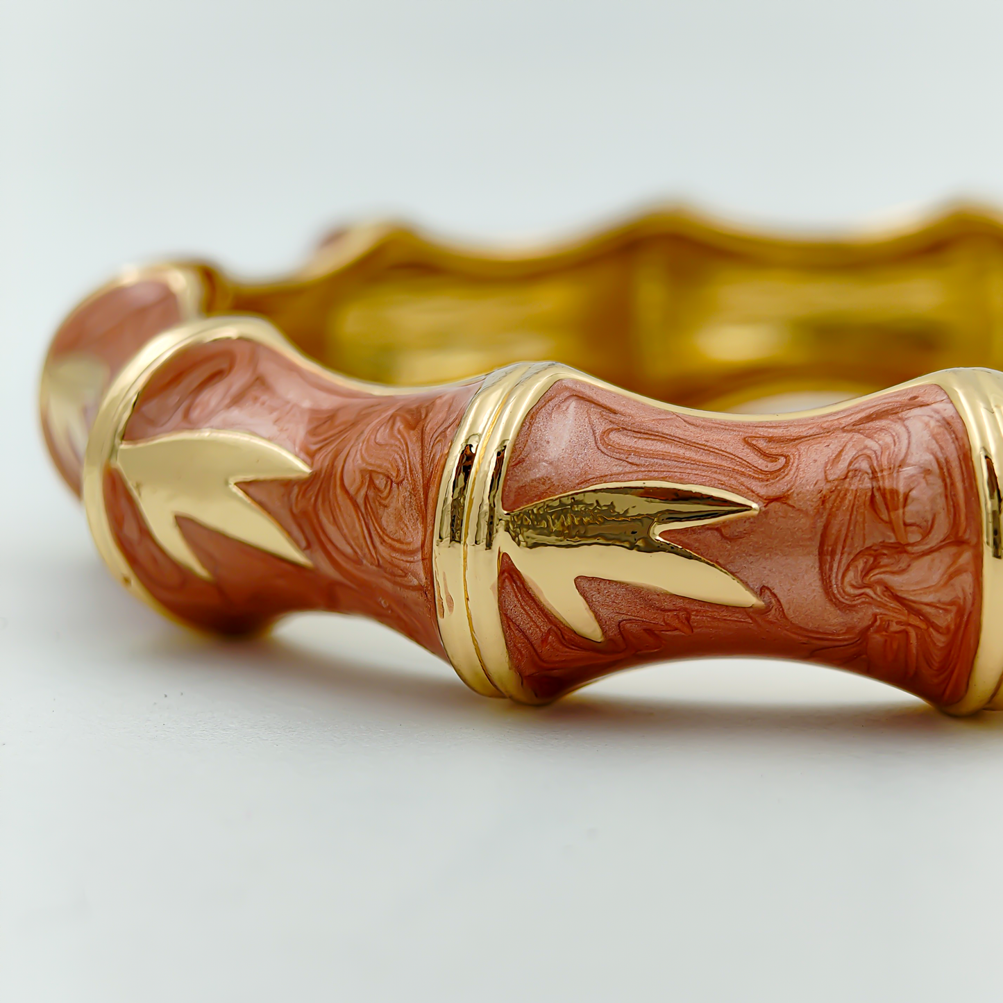 SreeVanna Luxe Bamboo Enamel Bangle (Turquoise Blue, Aqua Green, Sunshine Yellow, and Terracotta Marble)