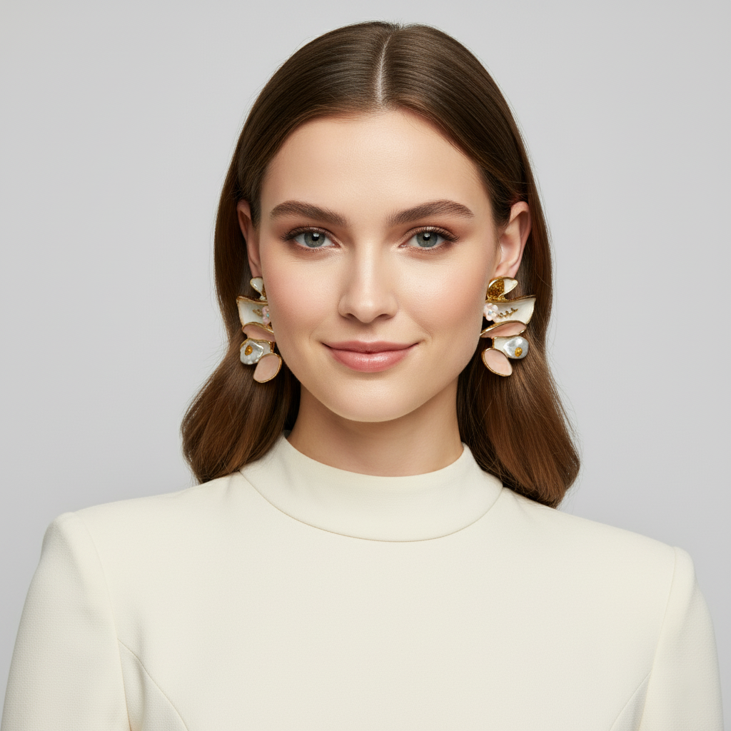 SreeVanna Gilded Blossom Earring