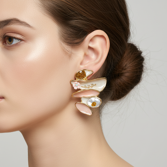SreeVanna Gilded Blossom Earring