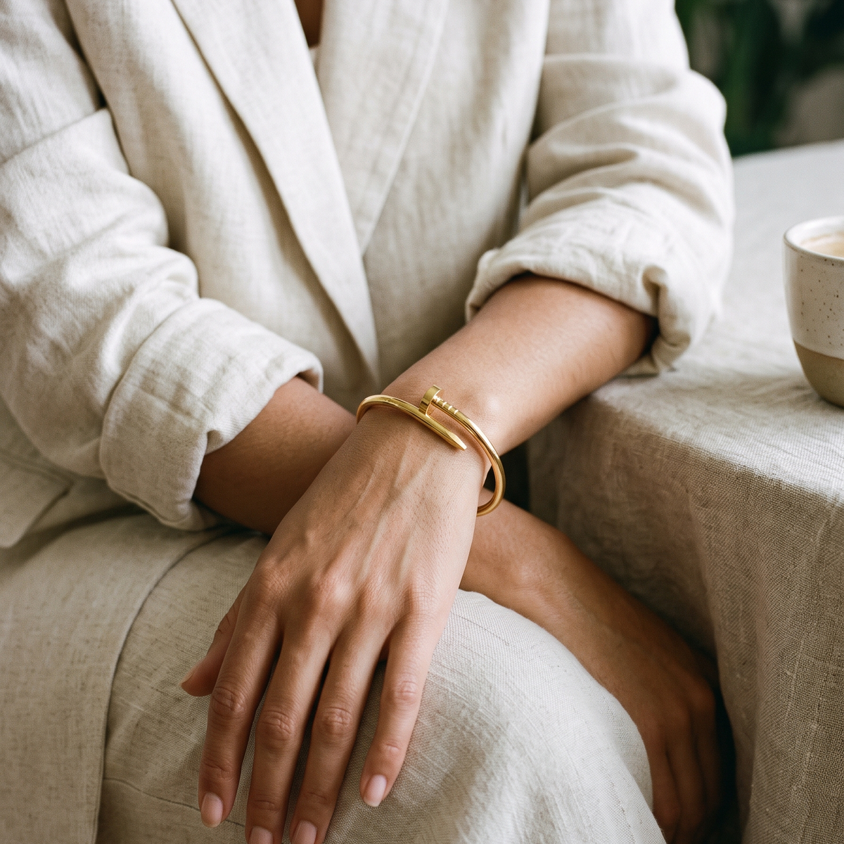 Nova Nail Bangle | 18K Gold Plated