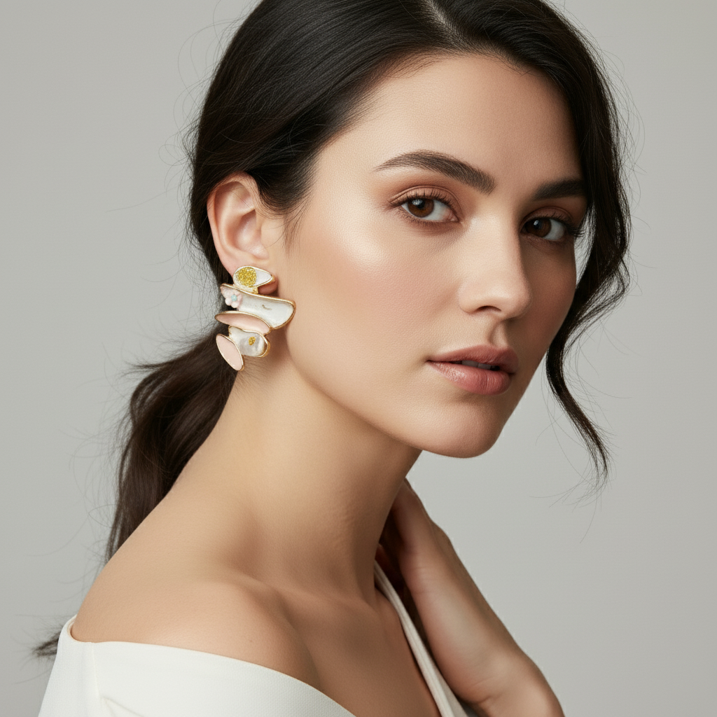 SreeVanna Gilded Blossom Earring