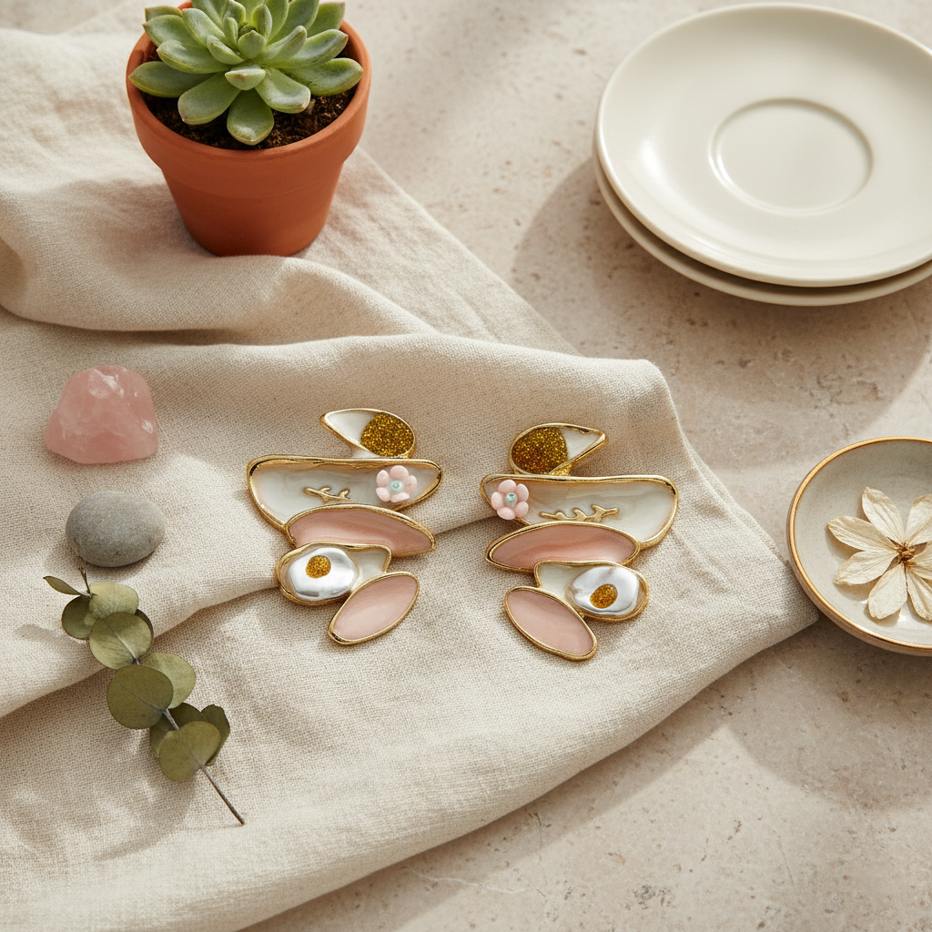 SreeVanna Gilded Blossom Earring